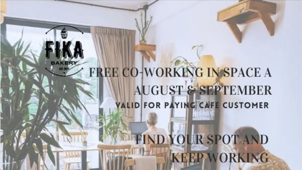 FIKA Bakery Offers Free Coworking on Long Beach Through September