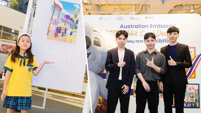 Cultural Milestone: Rabbit Card Design Exhibition Celebrates 74 Years of Thailand-Australia Friendship