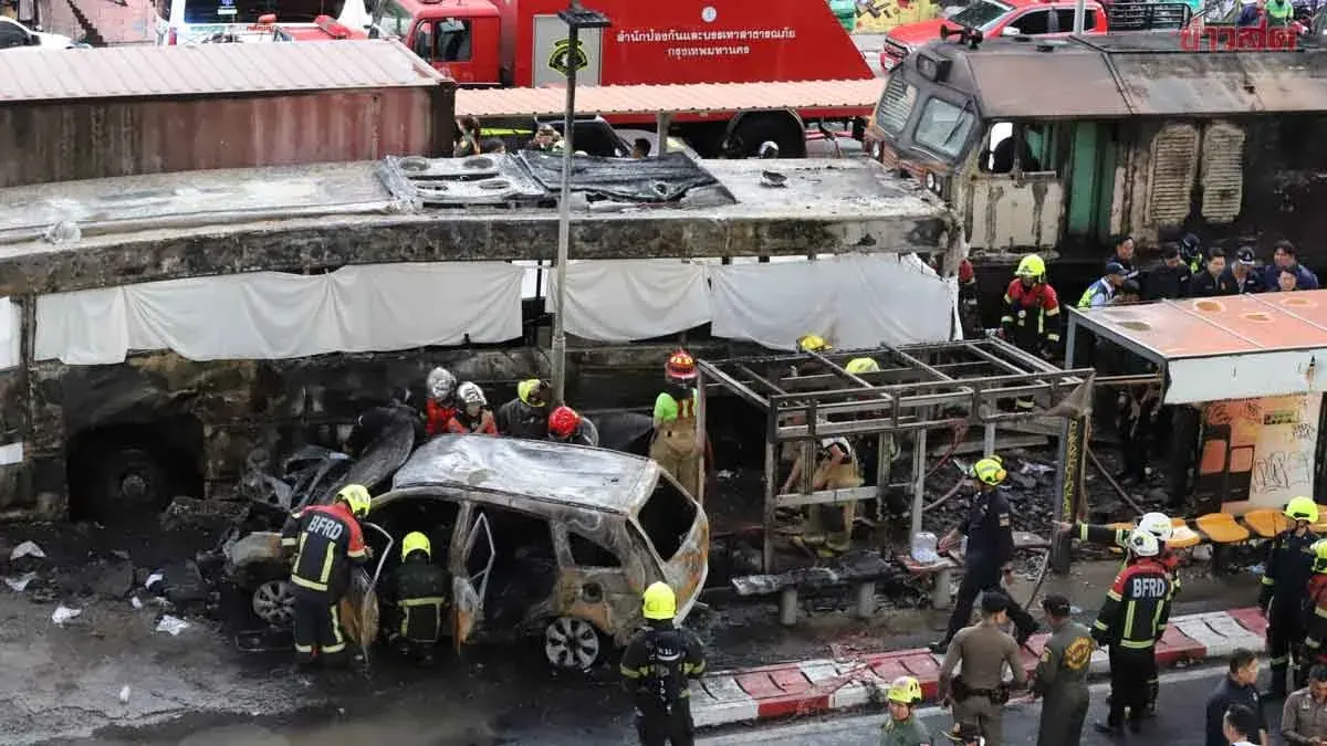 Public Urged to Avoid Routes Following Train Collision with Bus in Makkasan Area