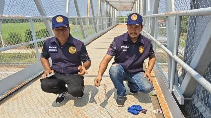 Pedestrian Overpass in Sam Khok District Becomes Hotspot for Explicit Content Production