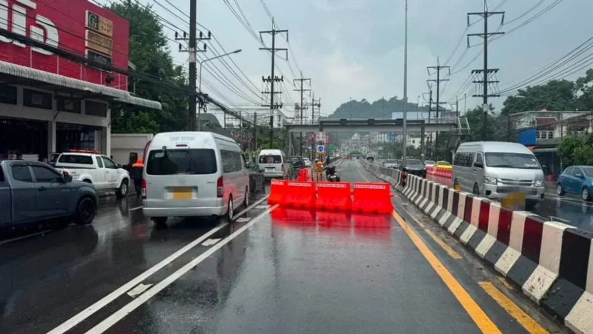 Phuket’s Darasamut Underpass Closes Nightly for Barrier Repairs