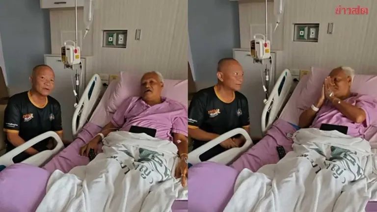 Mam Jokmok Visits Hospitalized Comedian Noey Chuenyim