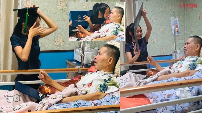Daughter Surprises Ailing Father With Prague University Degree