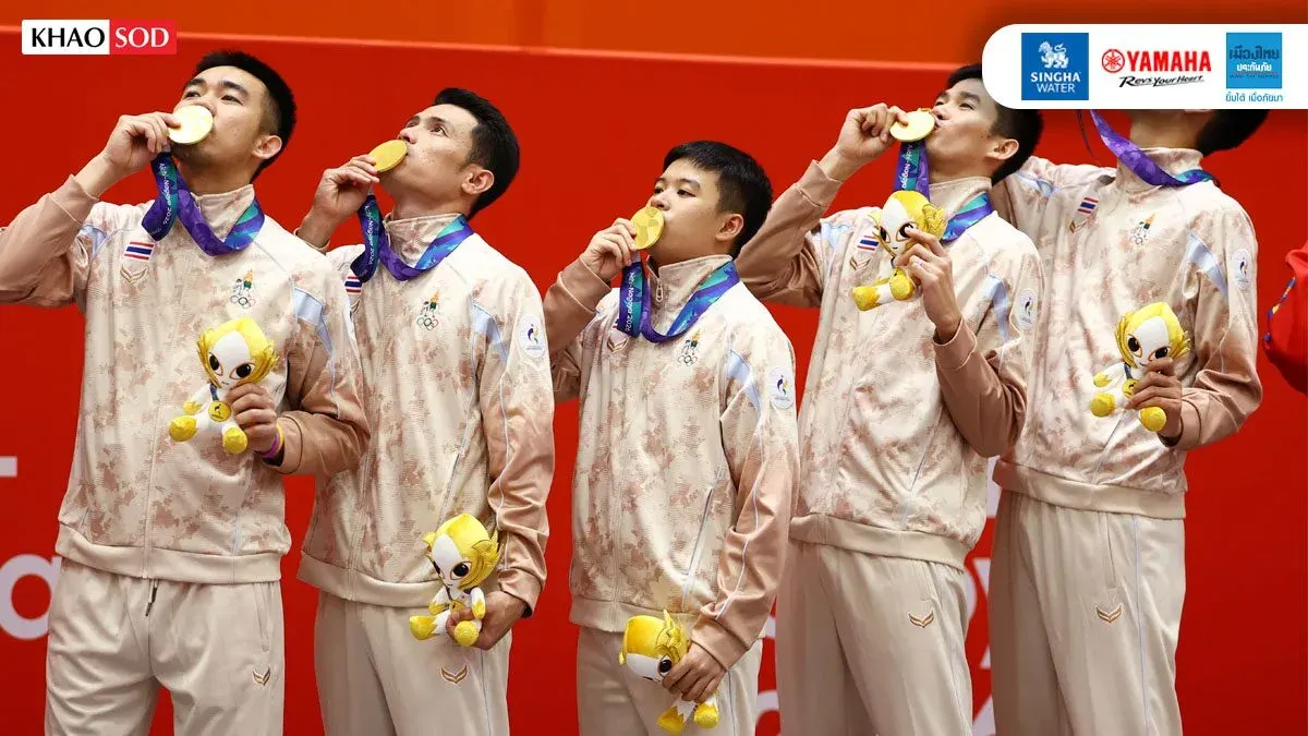 Thai Men's Takraw Team Wins Gold at Asian Games 2026