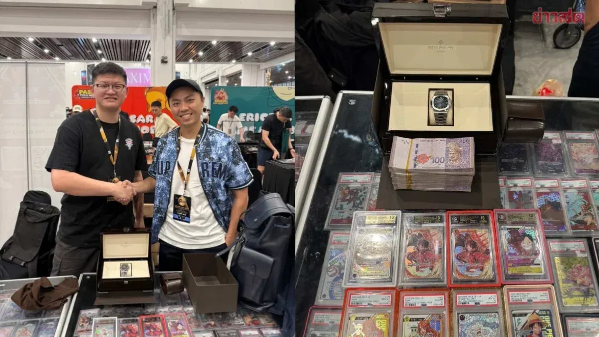 Singapore Collector Trades One Piece Trading Cards for Luxury Patek Philippe Watch and Cash in Nearly 5 Million Baht Deal