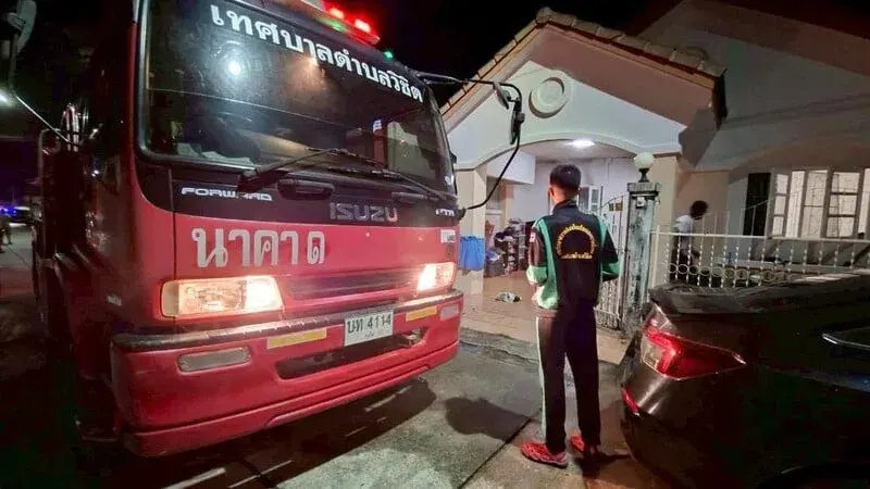 Fire At Phuket Housing Estate Injures Two