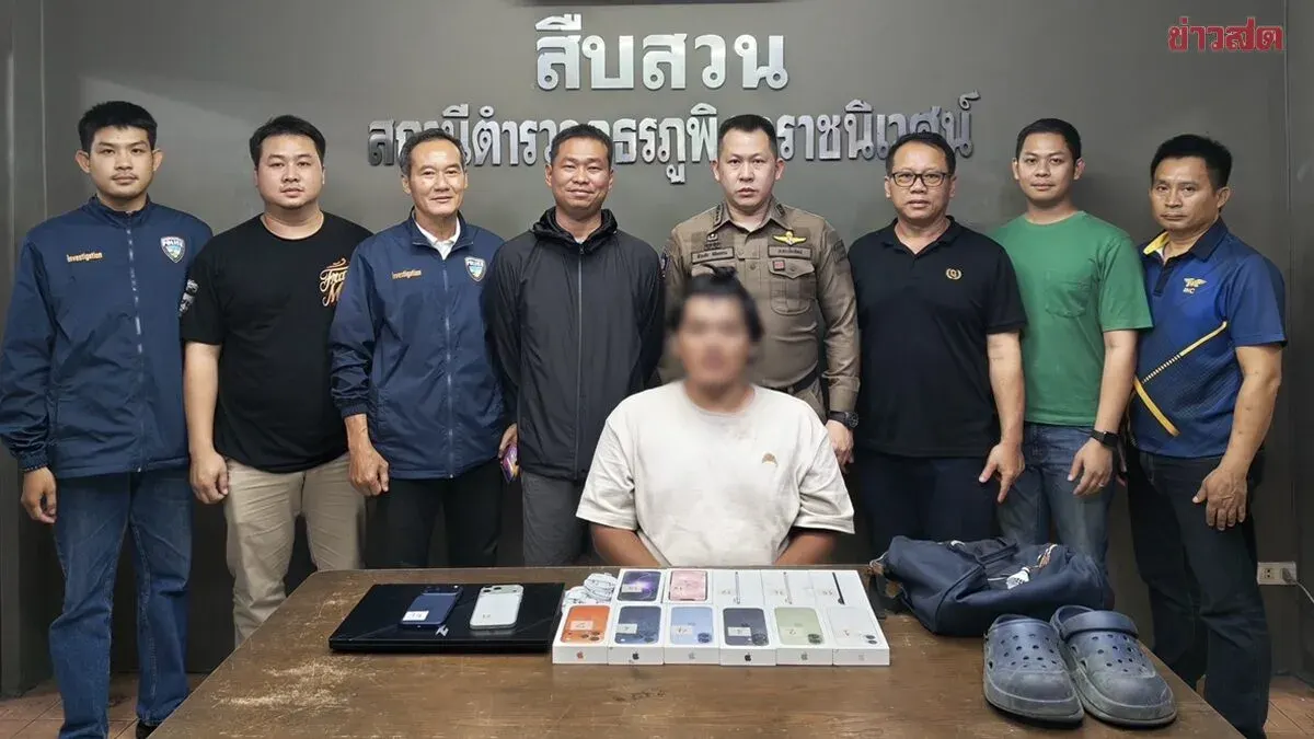 Caught! 28-Year-Old Man Smashes Phone Store Window at Chiang Mai University, Steals 13 iPhones