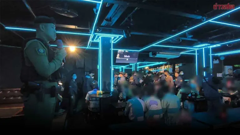 Police Raid Two Illegal Bars In Bangkok, Find Drug Use