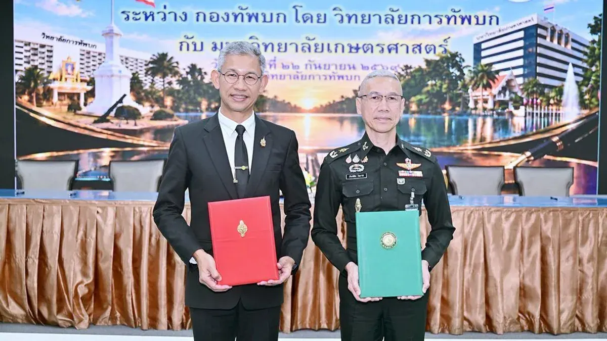 Kasetsart University Partners with Army Academy on Research and Security
