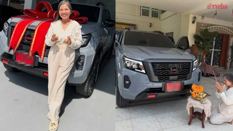 Lucky Numbers: Mum Kaew Receives Auspicious New Red License Plate Car, Thanks Son Nadech as Fans Celebrate