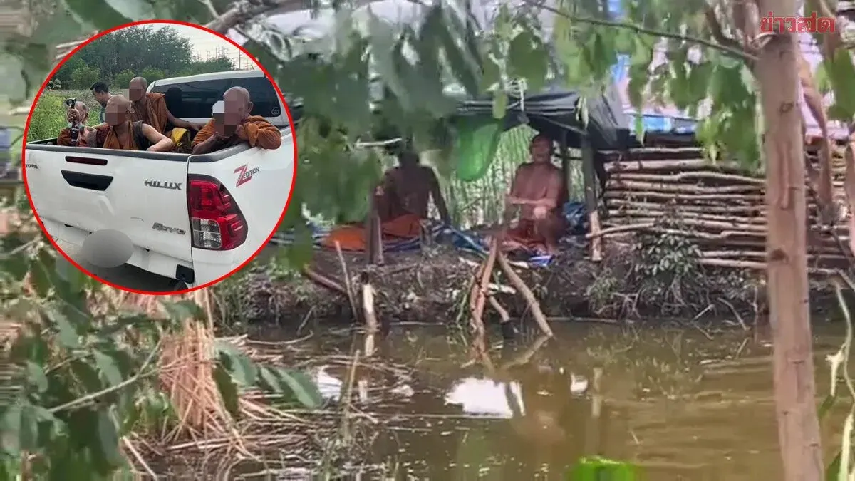 Police Bust Fake Monk Camp in Rural Fields: Men Posed as Ordained Monks, Begging by Day, Retreating at Night