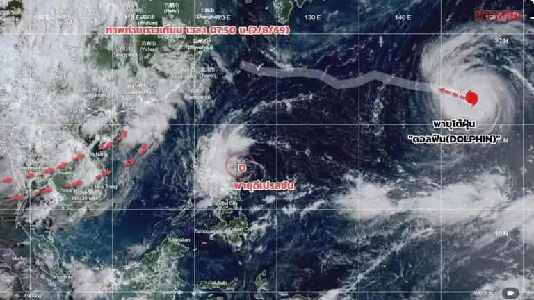 Typhoon Dolphin Spares Thailand But Triggers Heavy Rain