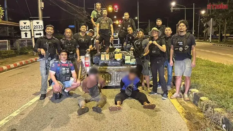 Two Men Arrested With 100 Million Baht Drug Haul