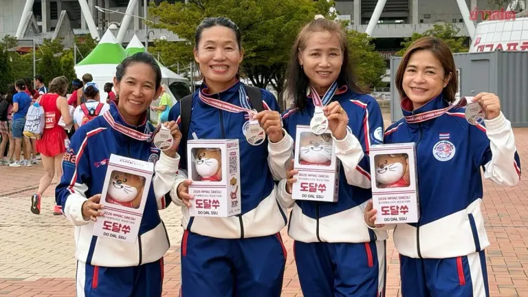 Thai Women's Relay Team Wins Silver at World Masters Athletics