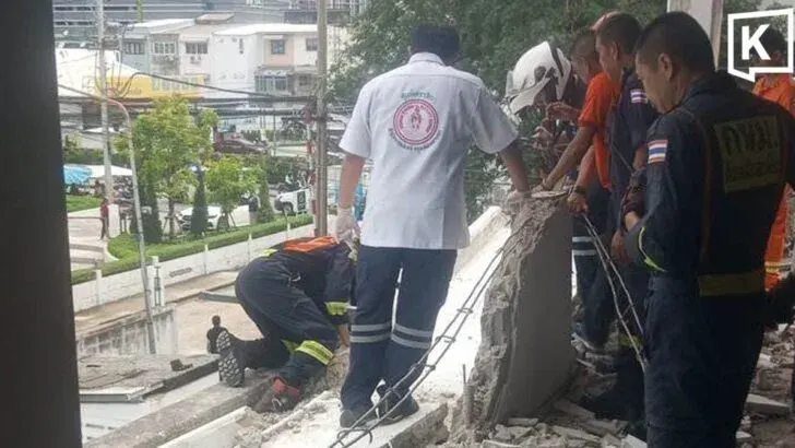 Concrete Slab Collapse Kills One in Bangkok