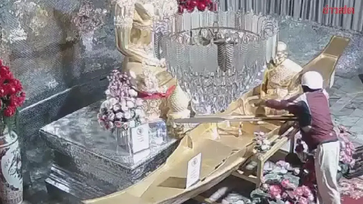 Audacious Thieves Strike Utayan Temple, Stealing Donations Right Before Buddha Statue