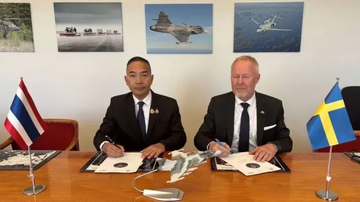 Thailand's First Gripen E/F Fighter Jet Enters Production
