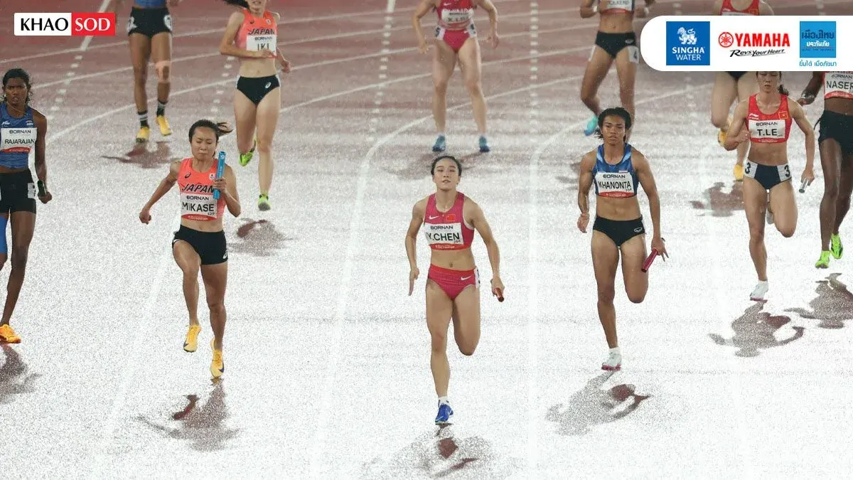 Thai Women's 4x100m Relay Wins Silver at Asian Games