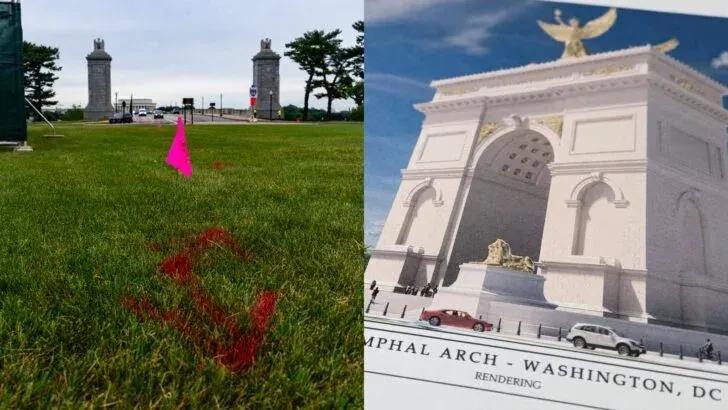 Survey work begins for contested Trump Triumphal Arch project in Washington