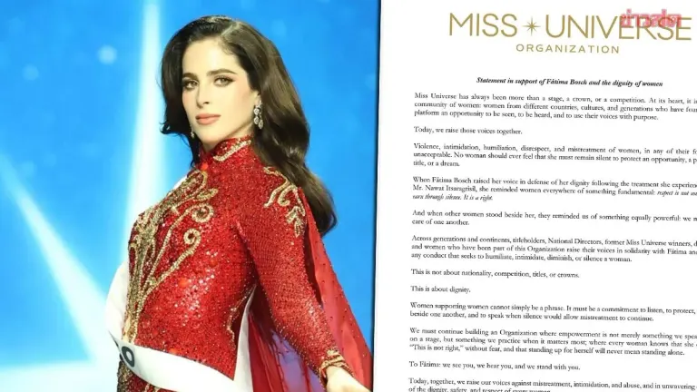 Miss Universe Organization Backs Fatima, Says Women Must Speak Up