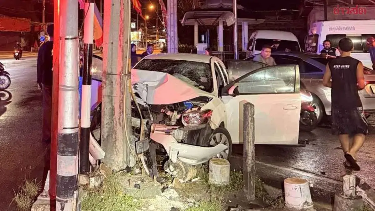 15-Year-Old Driver Dies in High-Voltage Pole Crash in Phuket