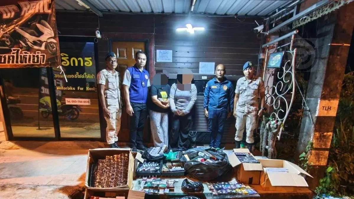 Police Seize 600,000 Baht in Contraband Cigarettes in Phuket