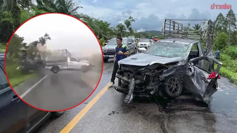 Tragic Collision: Six Killed Including 2-Year-Old Child When Pickup Truck Loses Control in Heavy Rain