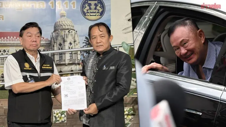 Srisuwan Refuses to Back Down, Storms Government House to Demand 17.6 Billion Baht in Thaksin Tax Collection, Urges PM to Accelerate Enforcement