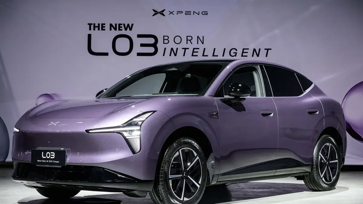XPeng Announces L03 EV Pricing Starting at 899,000 Baht