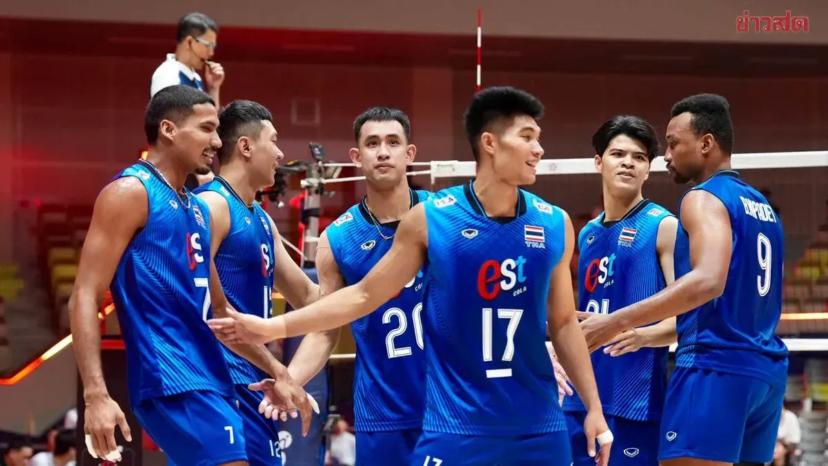 Thailand Faces Taiwan in Asian Men's Volleyball Championship