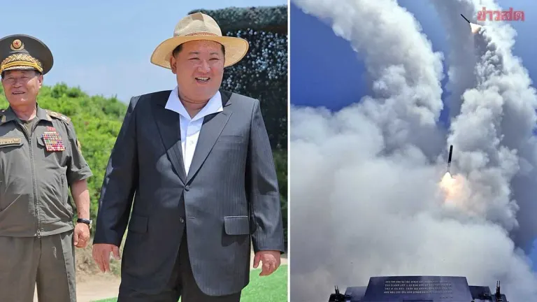 Kim Jong Un Oversees Cruise Missile Tests On New Destroyer