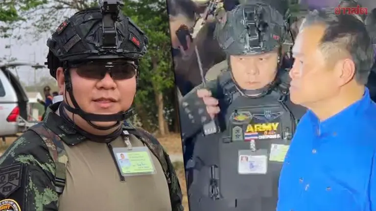 Man in Military Gear Clarifies Role at Bangkok Beer Hall Fire