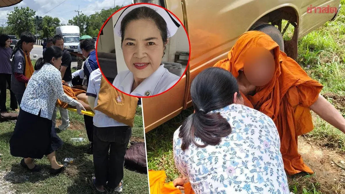Nurse Praised For Stopping To Help Monks Hit By Truck