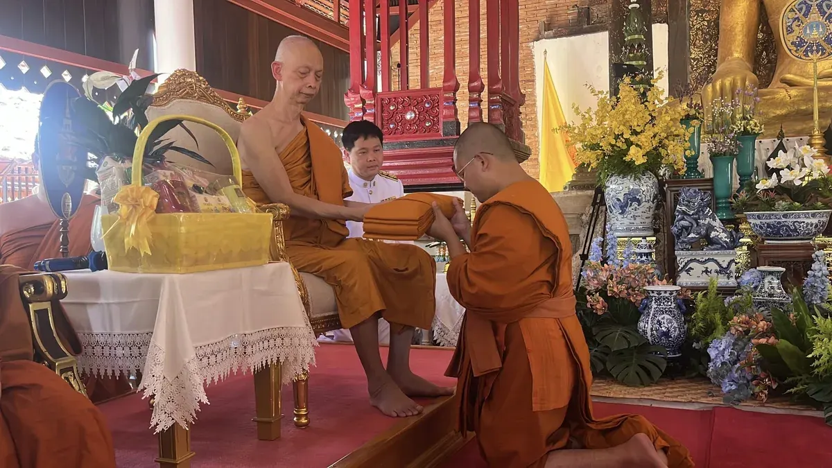 Chiang Mai Abbot Receives Royal Ecclesiastical Rank