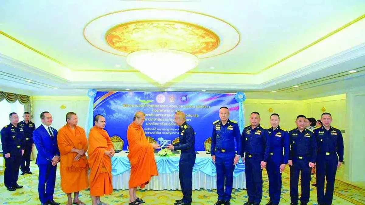 Mahachulalongkorn University Signs Academic Partnership With Royal Thai Air Force