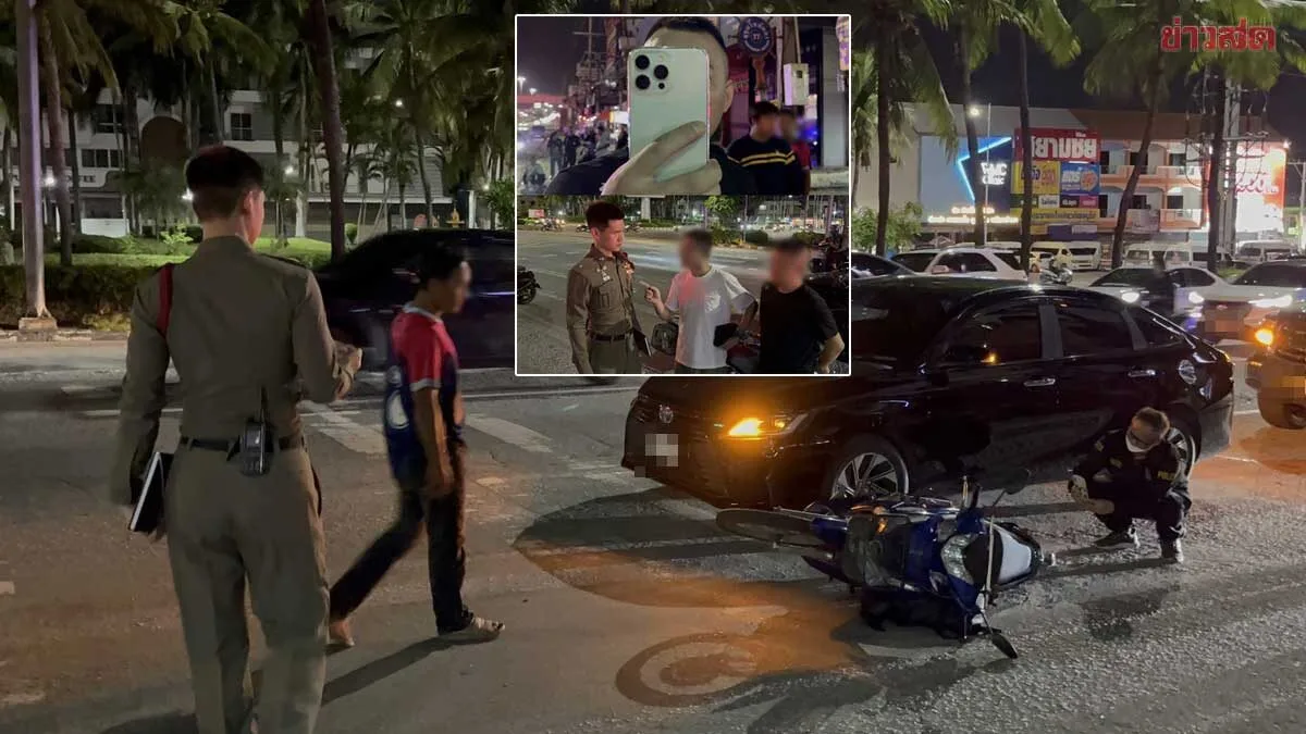 Drunk Chinese Tourist Crashes Into Traffic Queue