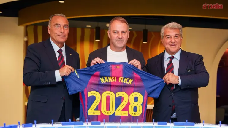 Barcelona Extends Hansi Flick's Contract Through 2028