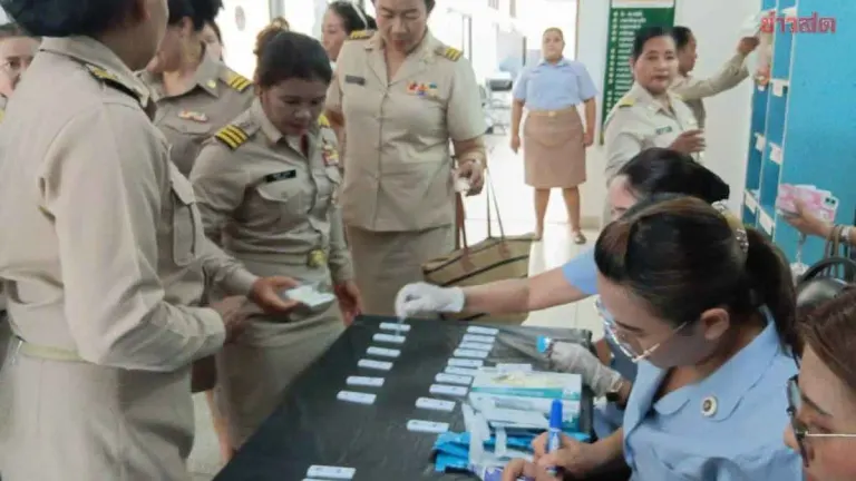 Tha Sae District Seals Meeting Room for Surprise Drug Testing of 116 Village Leaders