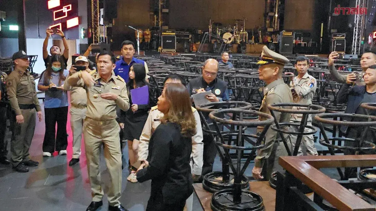 Nakhon Ratchasima Police Inspect Major Nightclub After Bangkok Fire Deaths