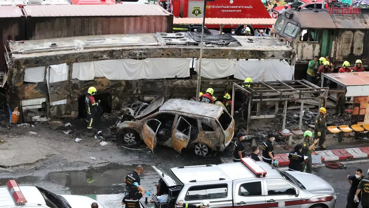BMTA Ready to Compensate Victims of Train-Bus Collision; 1.5 Million Baht Per Fatality Plus Insurance Deductibles