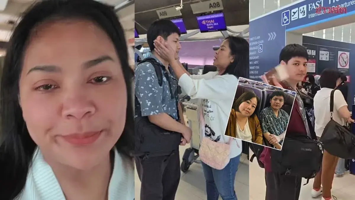 Thai Actress Tack Sends Son Abroad for University Studies