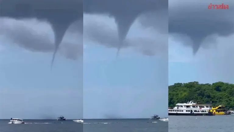 Spectacular Waterspout Forms Off Phuket's Racha Island