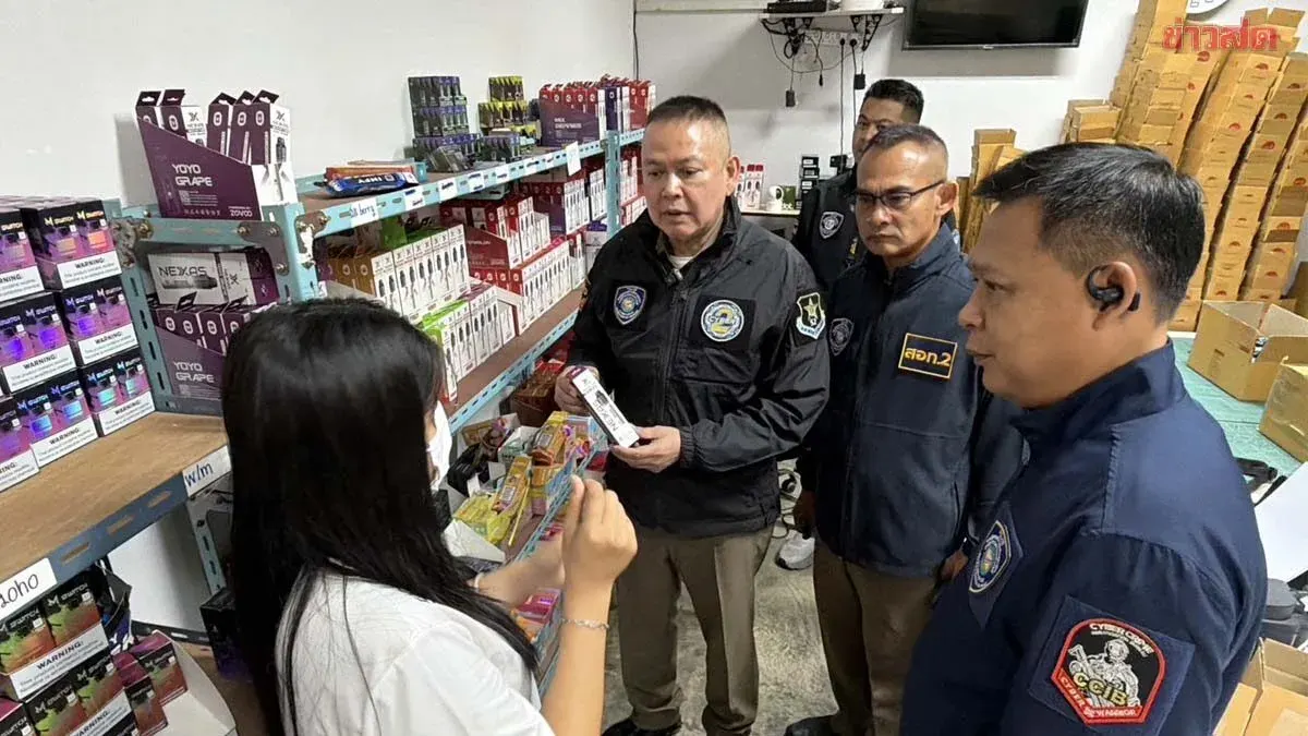 Police Bust Major E-Cigarette Ring With 20,000 Units in Bangkok