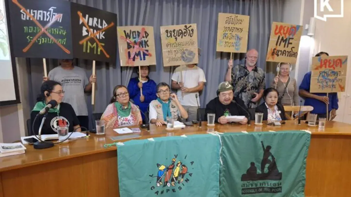 La Via Campesina Protests World Bank, IMF Meetings In Bangkok