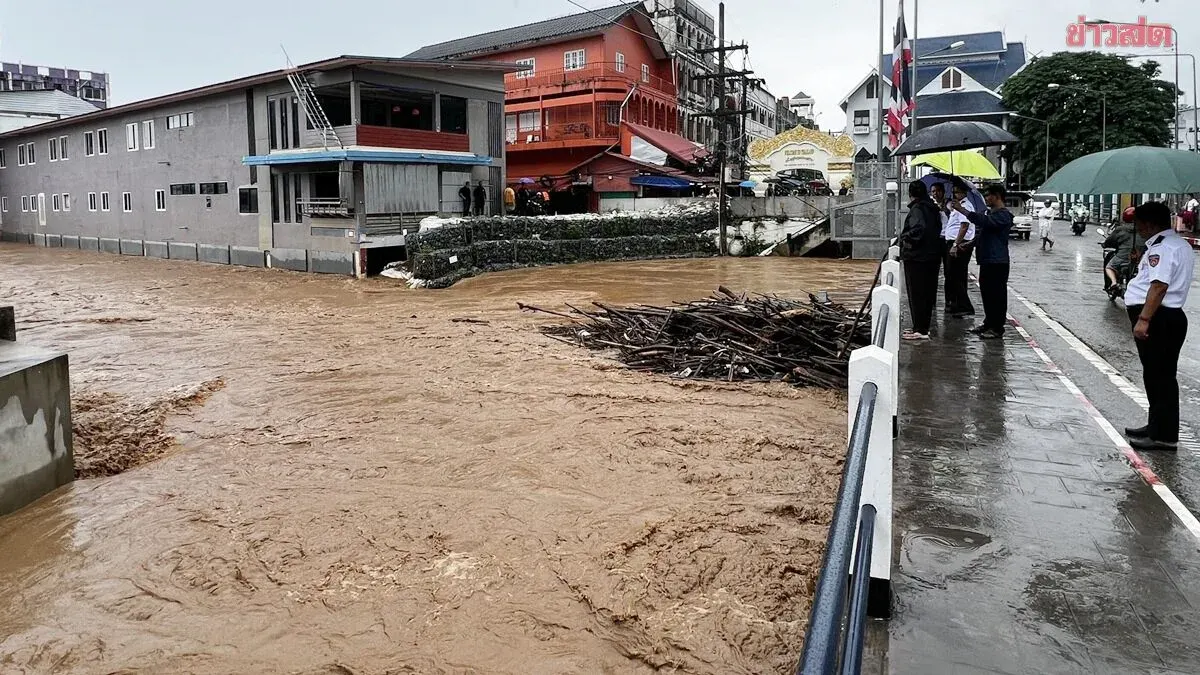 Chiang Rai Monitors Sai River Flood Risk After Heavy Myanmar Rains