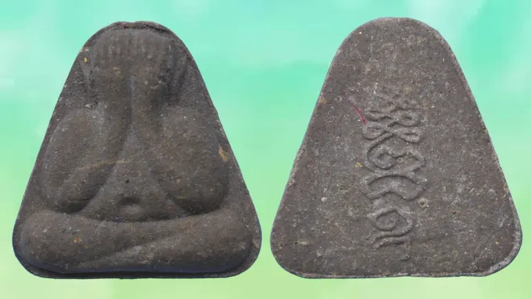 Revered Monk's Closed-Eyes Buddha Amulet Unveiled