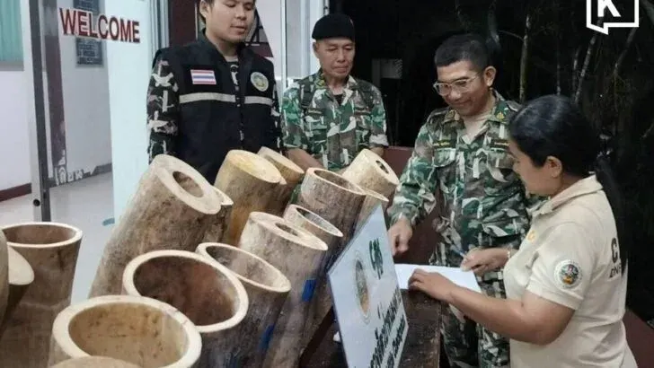 Thai authorities seize 130 kg of ivory near Lao border