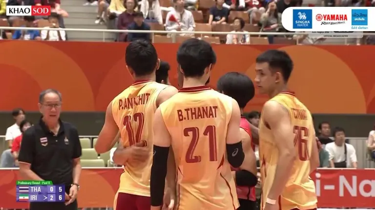 Thailand Men's Volleyball Falls to Iran at Asian Games