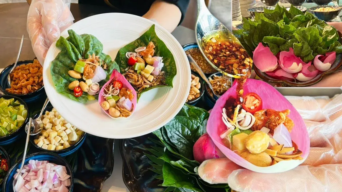 Ashvarin Hotel's Buffet Serves Signature Lotus Bud Salad
