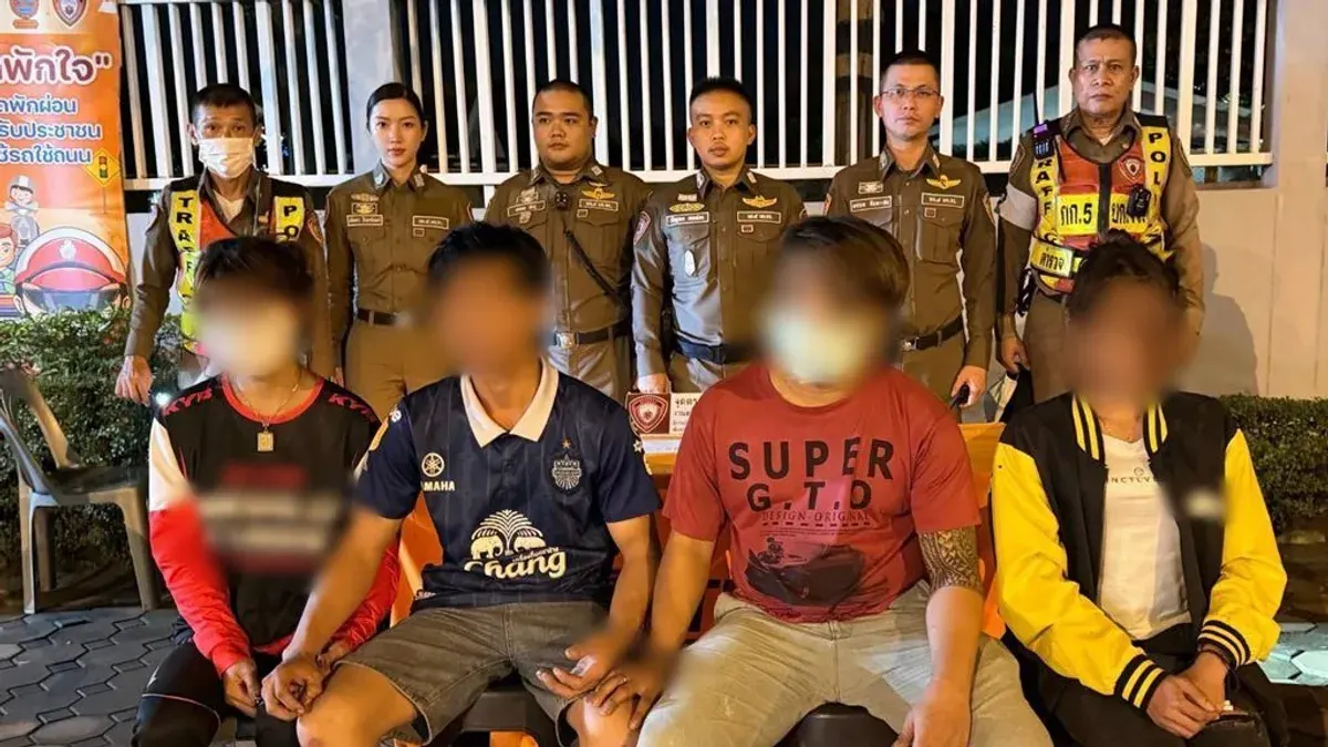 Four Arrested in Drug Bust on Rama II Road